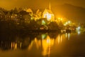 Old Beyenburg in Wuppertal at night, Germany. Royalty Free Stock Photo