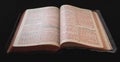 Old Bible with red text Royalty Free Stock Photo