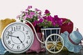 Old Bicycle Clock Royalty Free Stock Photo