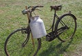 Very old bicycle of a milkman