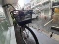 old bicycle parking in Jakarta .