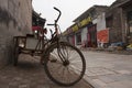 Old bicycle on the streets of Pingyao, China
