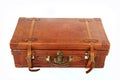 Old big brown suitcase Royalty Free Stock Photo