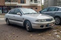 Old vintage Japanese sedan car Mitsubishi Carisma parked Royalty Free Stock Photo