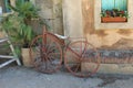 Old bike. Antiques Royalty Free Stock Photo