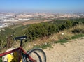 Old bike and landscape