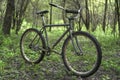 Old bike in the woods Royalty Free Stock Photo