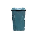 Old bin isolated on white background Royalty Free Stock Photo