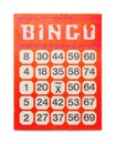 Old Bingo Card