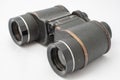 Old binocular isolated on white background Royalty Free Stock Photo