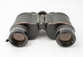 Old binocular isolated on white background Royalty Free Stock Photo
