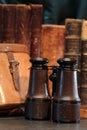 Old Binoculars And Case Royalty Free Stock Photo