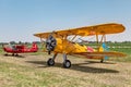 Old biplane Boeing Stearman Model 75 Royalty Free Stock Photo