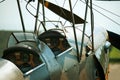 Old biplane cockpit Royalty Free Stock Photo