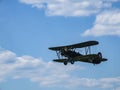 Old biplane piston aircraft WSK-Okecie CSS-13 during display in Goraszka.
