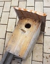 Old birdhouse is restored and ready to take birds