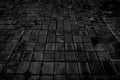 Old black brick floor texture background Royalty Free Stock Photo