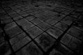 Old black brick floor texture background Royalty Free Stock Photo