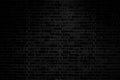 Old black brick wall texture background Royalty Free Stock Photo