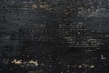 Old black brick wall texture background,  Black brick wall texture background Royalty Free Stock Photo