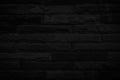 Old black brick wall texture for background with copy space for design. dark wallpaper Royalty Free Stock Photo