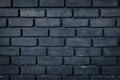 Old black brick wall texture background Royalty Free Stock Photo