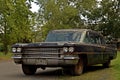 Old black cadillac