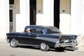 Old black car parked Royalty Free Stock Photo