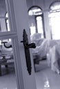 Old black doorhandle