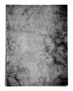 Old black grunge paper, on white background Royalty Free Stock Photo