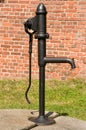 Old black mechanical water pump