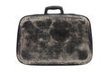 Old black Suitcase Isolated