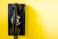 Old black telephone Royalty Free Stock Photo