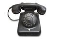 Old black telephone