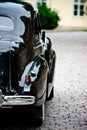 Old black vintage car Royalty Free Stock Photo