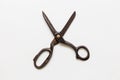 Old black vintage scissors. tailors tools Royalty Free Stock Photo