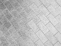 Old black and white brick walkway Royalty Free Stock Photo