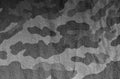 Old black and white camouflage uniform pattern. Royalty Free Stock Photo