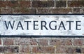 Watergate sign Royalty Free Stock Photo