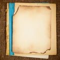 Old blank copy-book Royalty Free Stock Photo