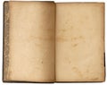 Old Blank Open Book Royalty Free Stock Photo