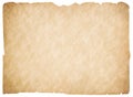 Old blank parchment or paper isolated. Clipping path is included. Royalty Free Stock Photo