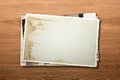 Old blank photographs Royalty Free Stock Photo