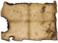 Old blank of pirates map for design Royalty Free Stock Photo