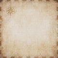 Old blank treasure map background