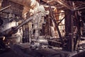 Old blast furnace workshop Royalty Free Stock Photo