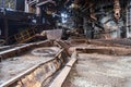 Old blast furnace workshop on Old Mining and metallurgical plant Royalty Free Stock Photo