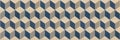 Old blue beige vintage geometric shabby mosaic motif porcelain stoneware tiles stone concrete cement wall wallpaper texture Royalty Free Stock Photo