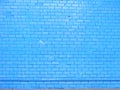 Old blue brick wall background, close up Royalty Free Stock Photo