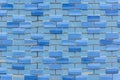 Old blue brick wall texture background Royalty Free Stock Photo